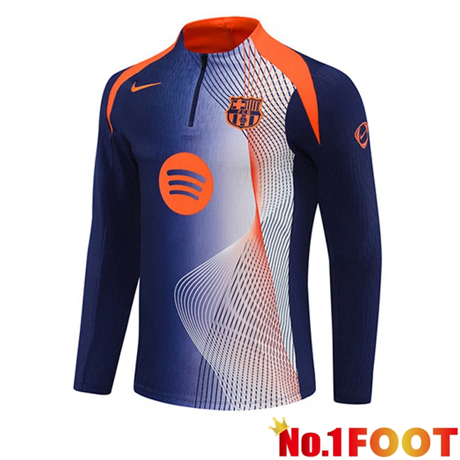 FC Barcelona Training Sweatshirt Blue Royal Orange 2025/2026