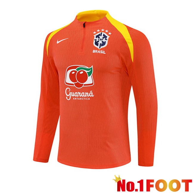 Brazil Training Sweatshirt Orange 2025/2026