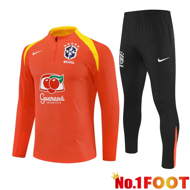 Brazil kit Training Tracksuit Orange 2025/2026