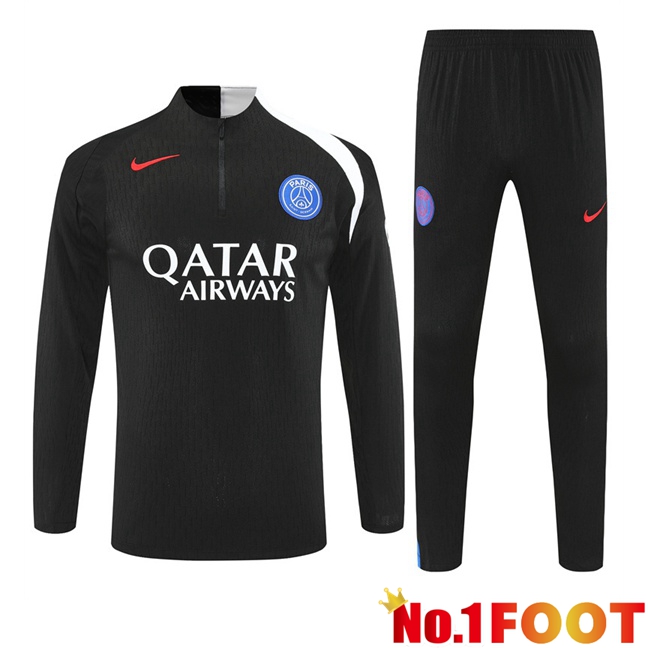 Paris PSG kit Training Tracksuit Black 2025/2026