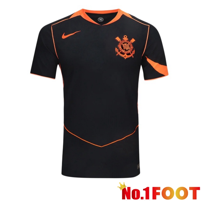 Corinthians Third Soccer Jersey Black 2025/2026