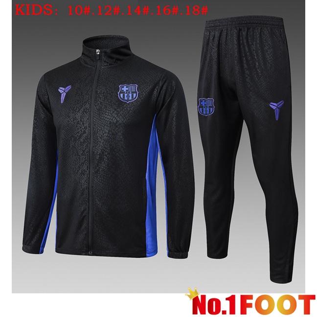 FC Barcelona Kids skit Training Tracksuit - Training Jacket Black 2025/2026