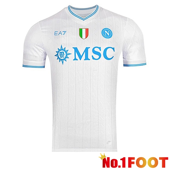 SSC Napoli Soccer Jersey Champions League Edition White 2025/2026