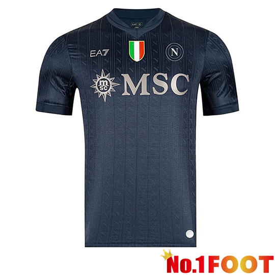 SSC Napoli Soccer Jersey Champions League Edition Black 2025/2026