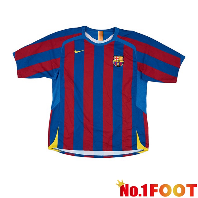 FC Barcelona Retro Home Soccer Jersey Blue Red 2005-2006