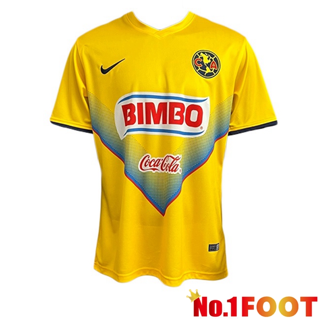 Club America Retro Home Soccer Jersey Yellow 2013-2014