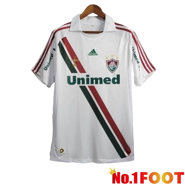 Fluminense Retro Away Soccer Jersey White 2009-2010