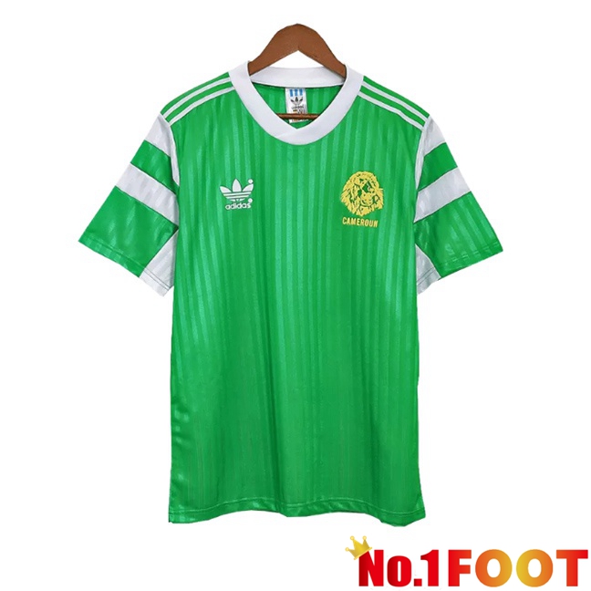 Cameroon Retro Home Soccer Jersey Green 1990