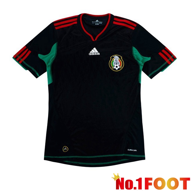 Mexico Retro Away Soccer Jersey Black 2010