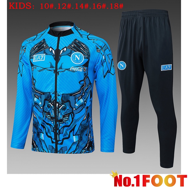 SSC Napoli Kids kit Training Tracksuit - Training Jacket Blue 2025/2026