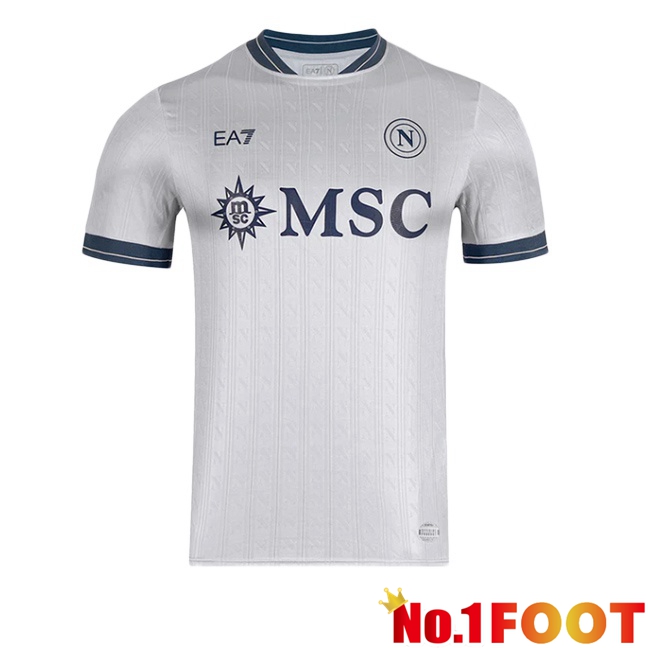 SSC Napoli EURO Goalkeeper Soccer Jersey Grey 2025/2026