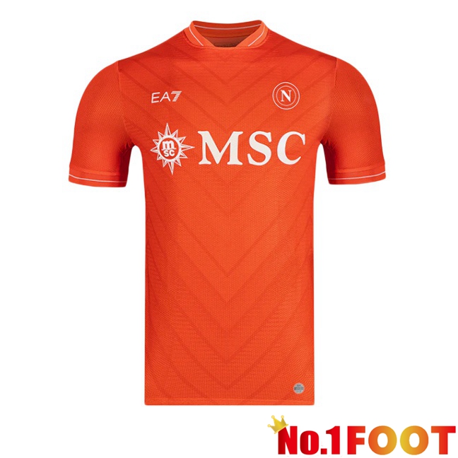 SSC Napoli Goalkeeper Soccer Jersey Orange 2025/2026