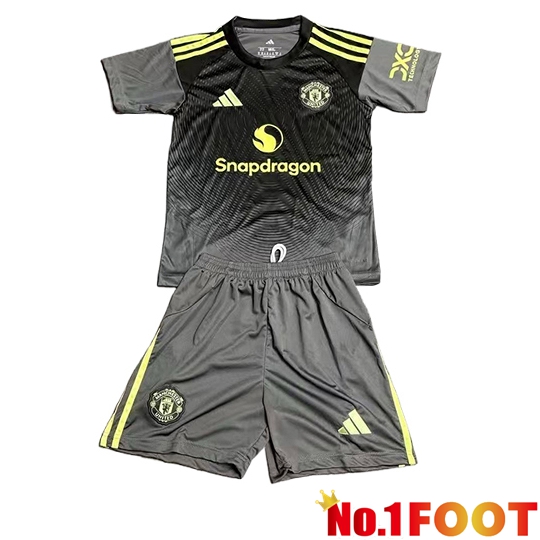 Manchester United Kids Soccer Jersey Special Edition Black 2025/2026