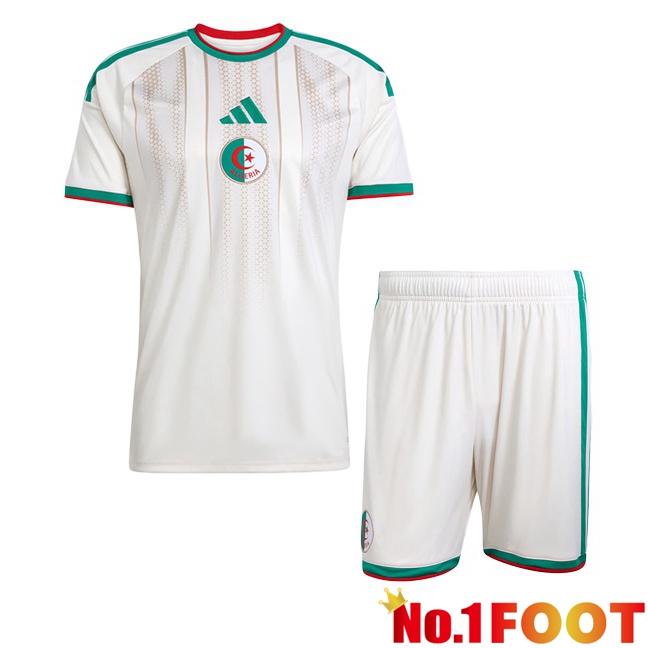 Algeria Kids Home Soccer Jersey White 2026/2027