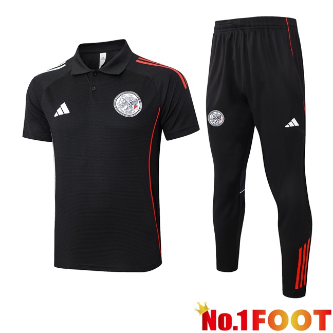 AFC Ajax Soccer Polo + Training Pants Black 2025/2026