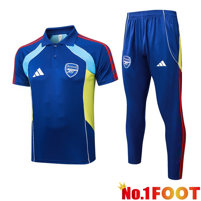 Arsenal Soccer Polo + Training Pants Blue 2025/2026
