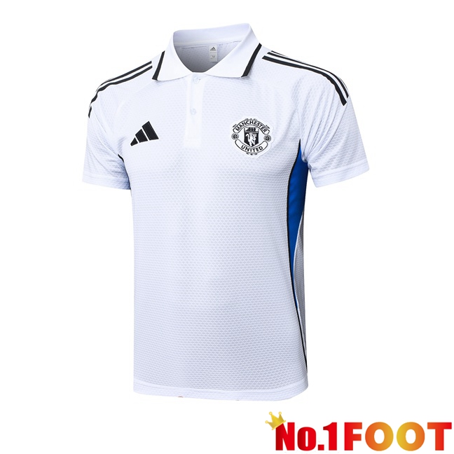 Manchester United Soccer Polo White 2025/2026