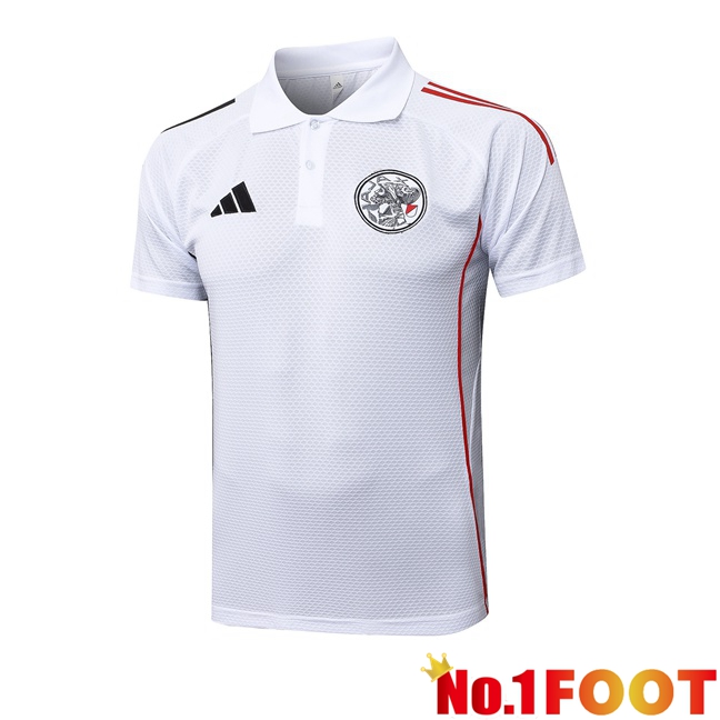 AFC Ajax Soccer Polo White 2025/2026