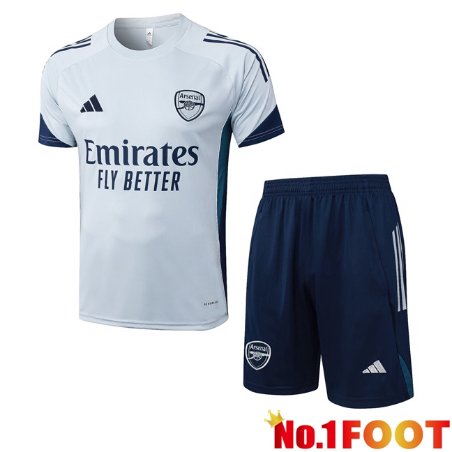 Arsenal kit Training T Shirt + Shorts Grey 2025/2026