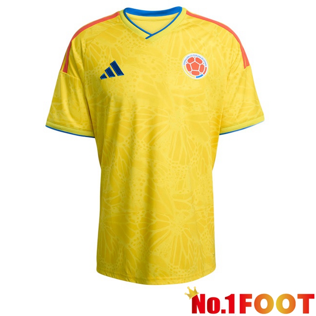 Colombia Home Soccer Jersey Yellow 2026/2027