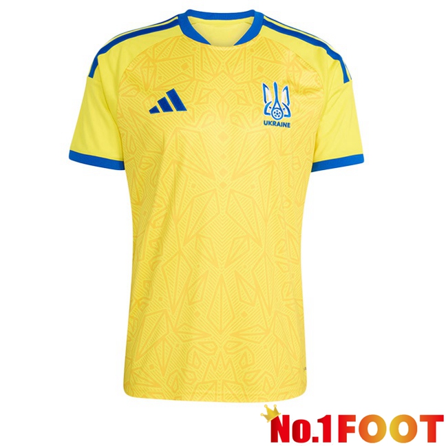 Ukraine Home Soccer Jersey Yellow 2026/2027