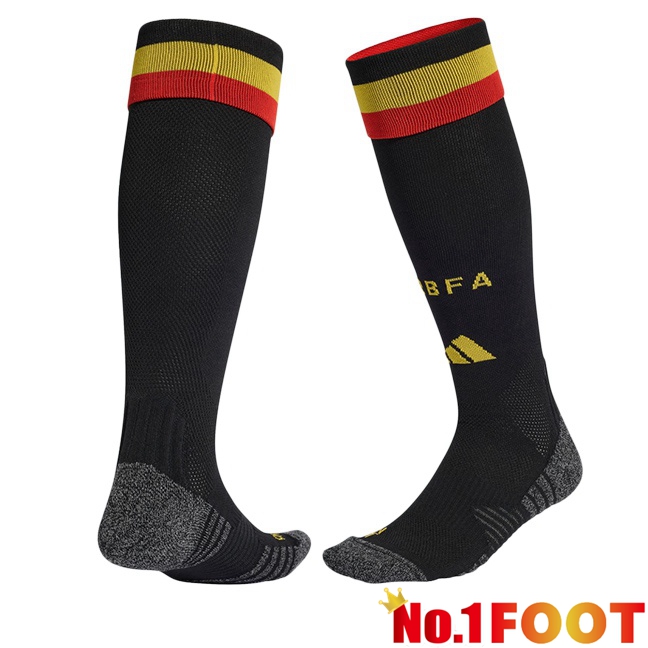 Belgium Home Soccer Socks Black 2026/2027
