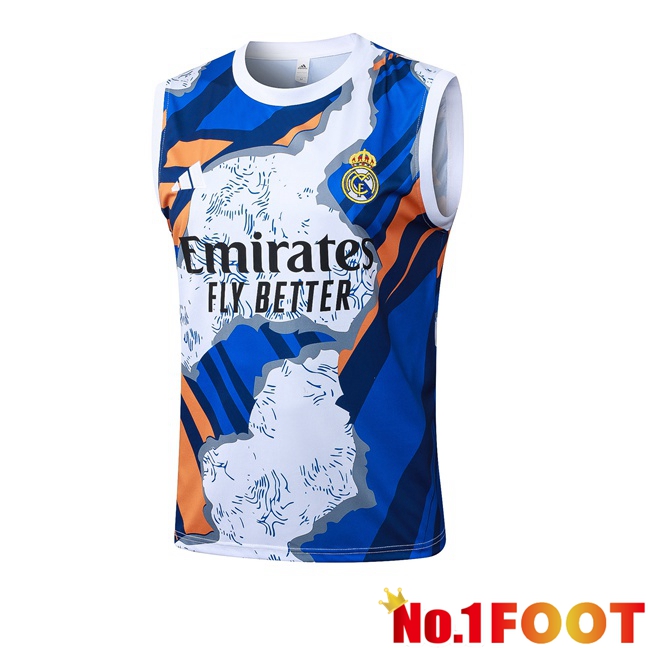 Real Madrid Gilet Soccer Blue White 2025/2026
