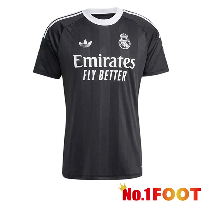 Real Madrid Goalkeeper Soccer Jersey Black 2025/2026