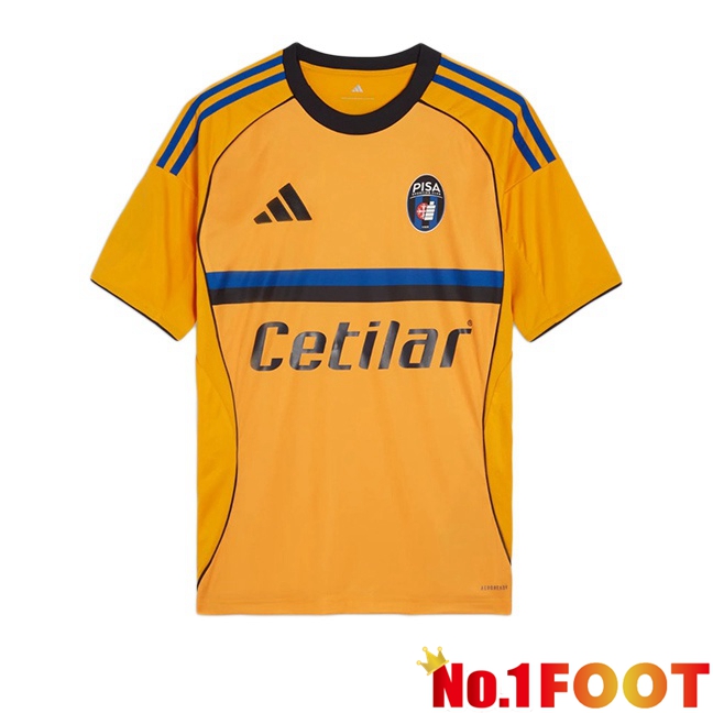 Pisa Sporting Club Away Soccer Jersey Yellow 2025/2026