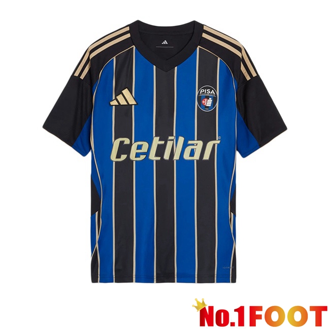 Pisa Sporting Club Home Soccer Jersey Blue Black 2025/2026