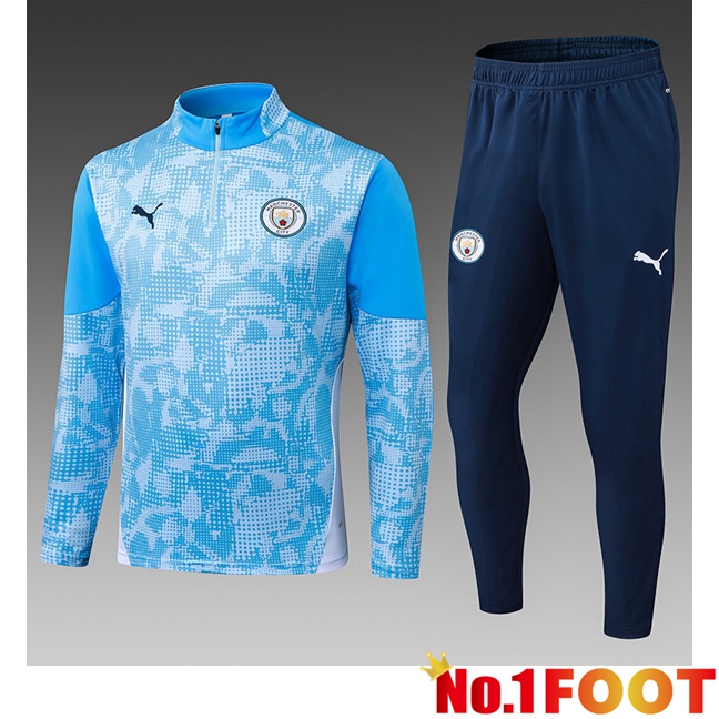 Manchester City Kids kit Training Tracksuit Blue 2025/2026