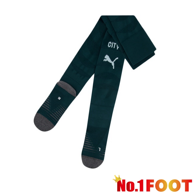 Manchester City Fourth Soccer Socks Green 2025/2026
