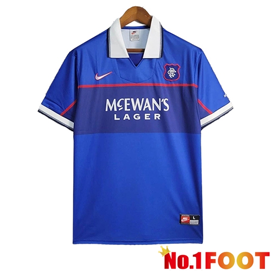 Rangers FC Retro Home Soccer Jersey 1998/1999