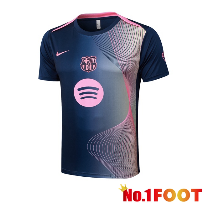 FC Barcelona Training T Shirt Pink Blue Royal 2025/2026
