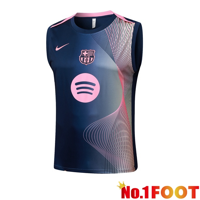 FC Barcelona Gilet Soccer Pink Blue Royal 2025/2026