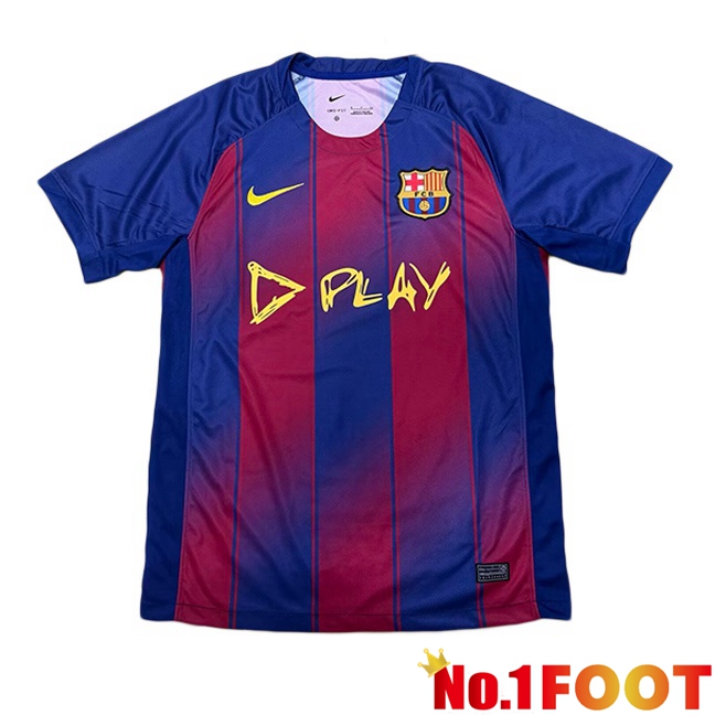 FC Barcelona Home Soccer Jersey PLAY Blue Red 2025/2026
