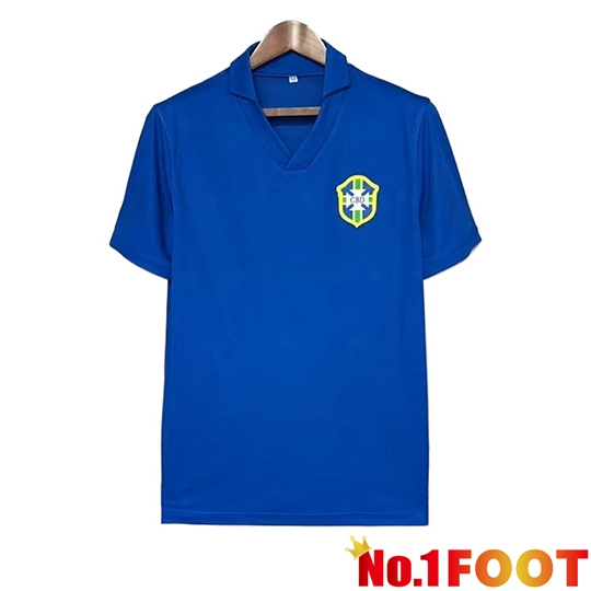 Brazil Retro Away Soccer Jersey 1957