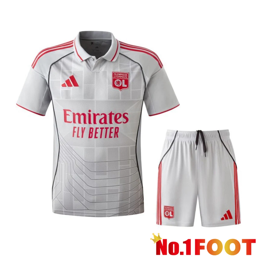 lyon OL Third kit Soccer Jersey + Shorts 2025/2026