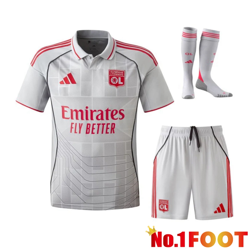 lyon OL Third kit Soccer Jersey (Shorts + Socks) 2025/2026