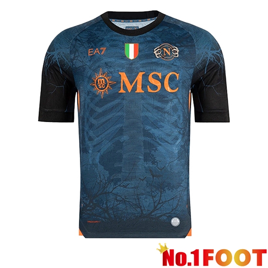 SSC Napoli Soccer Jersey Halloween Edition Blue 2025/2026