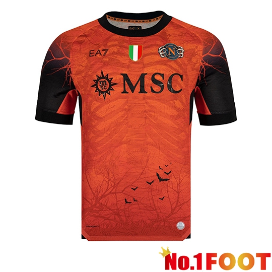SSC Napoli Halloween Goalkeeper Soccer Jersey Orange 2025/2026