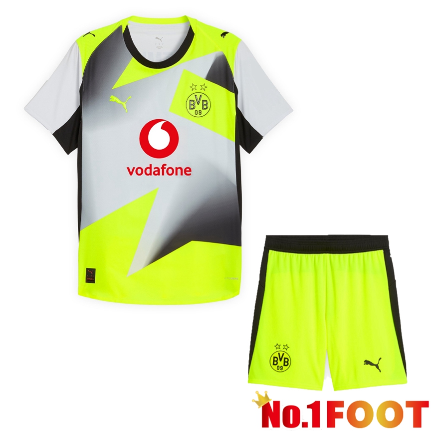BVB Dortmund Away kit Soccer Jersey + Shorts 2025/2026