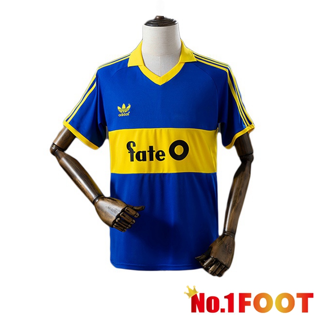 Boca Juniors Retro Home Soccer Jersey Blue Royal 1986-1988