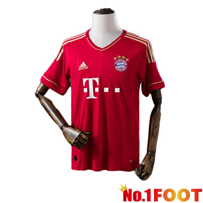 Bayern Munich Retro Home Soccer Jersey Red 2012-2013