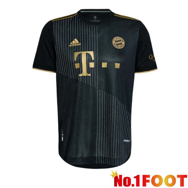 Bayern Munich Retro Away Soccer Jersey Black 2021-2022