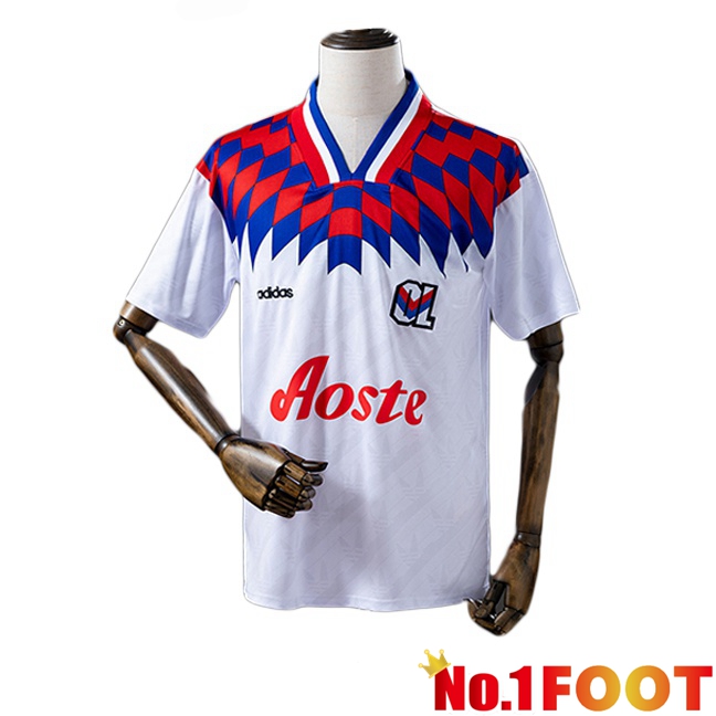 lyon OL Retro Home Soccer Jersey Special Edition White 1995-1996