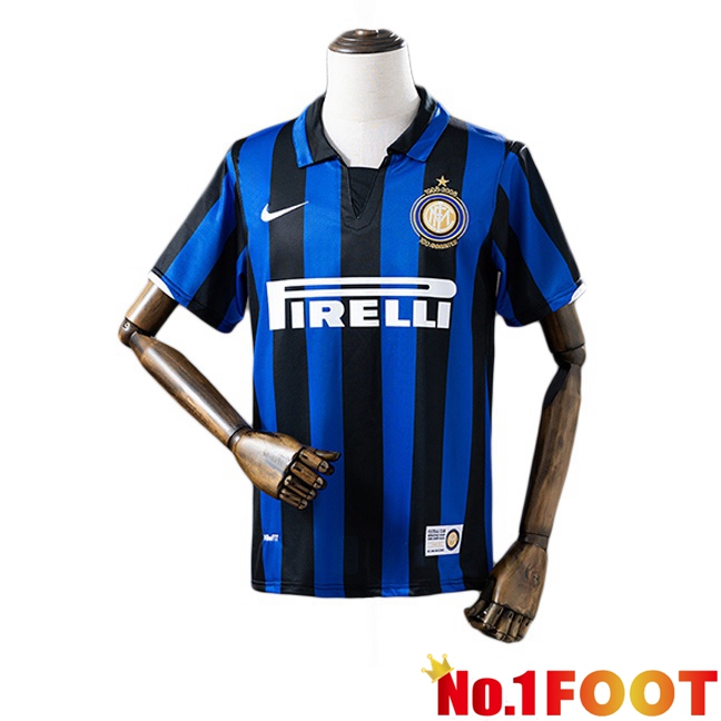 Inter Milan Retro Home Soccer Jersey Blue 2007-2008