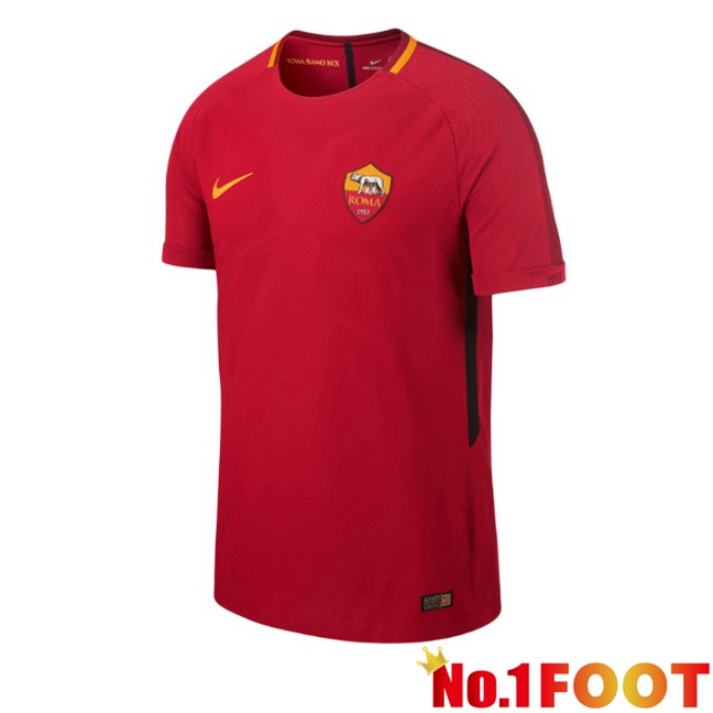 AS Rome Retro Home Soccer Jersey Red 2017-2018