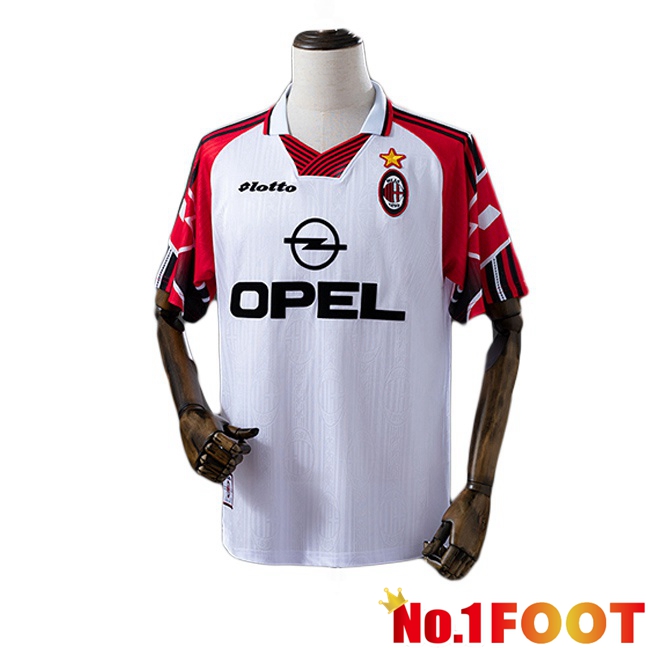 AC Milan Retro Away Soccer Jersey Special Edition White 1989-1990