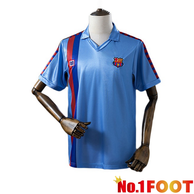 FC Barcelona Retro Away Soccer Jersey Blue 1987-1991
